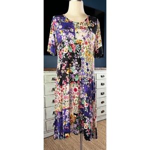 Johnny Was Sky Flower Swing Dress XL